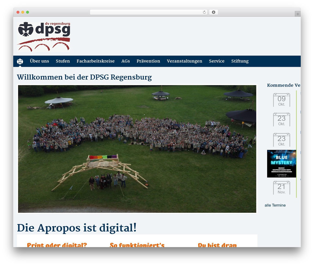 DPSG | Wordpress | 2.3 theme WordPress - dpsg-regensburg.de