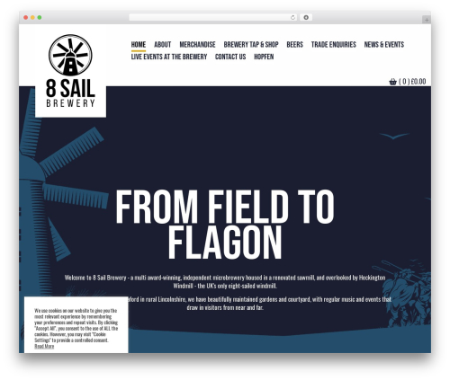 Harper Creative Theme WordPress theme - 8sailbrewery.com