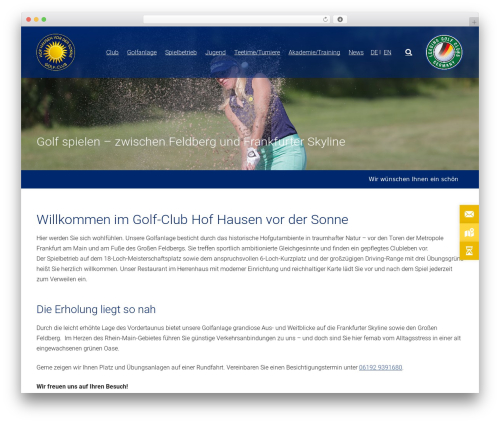 Impreza WordPress theme - hofhausen.golf