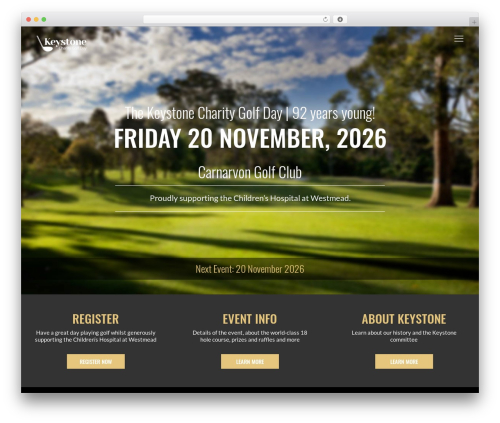 Keystone theme WordPress - keystonegolfclub.com.au