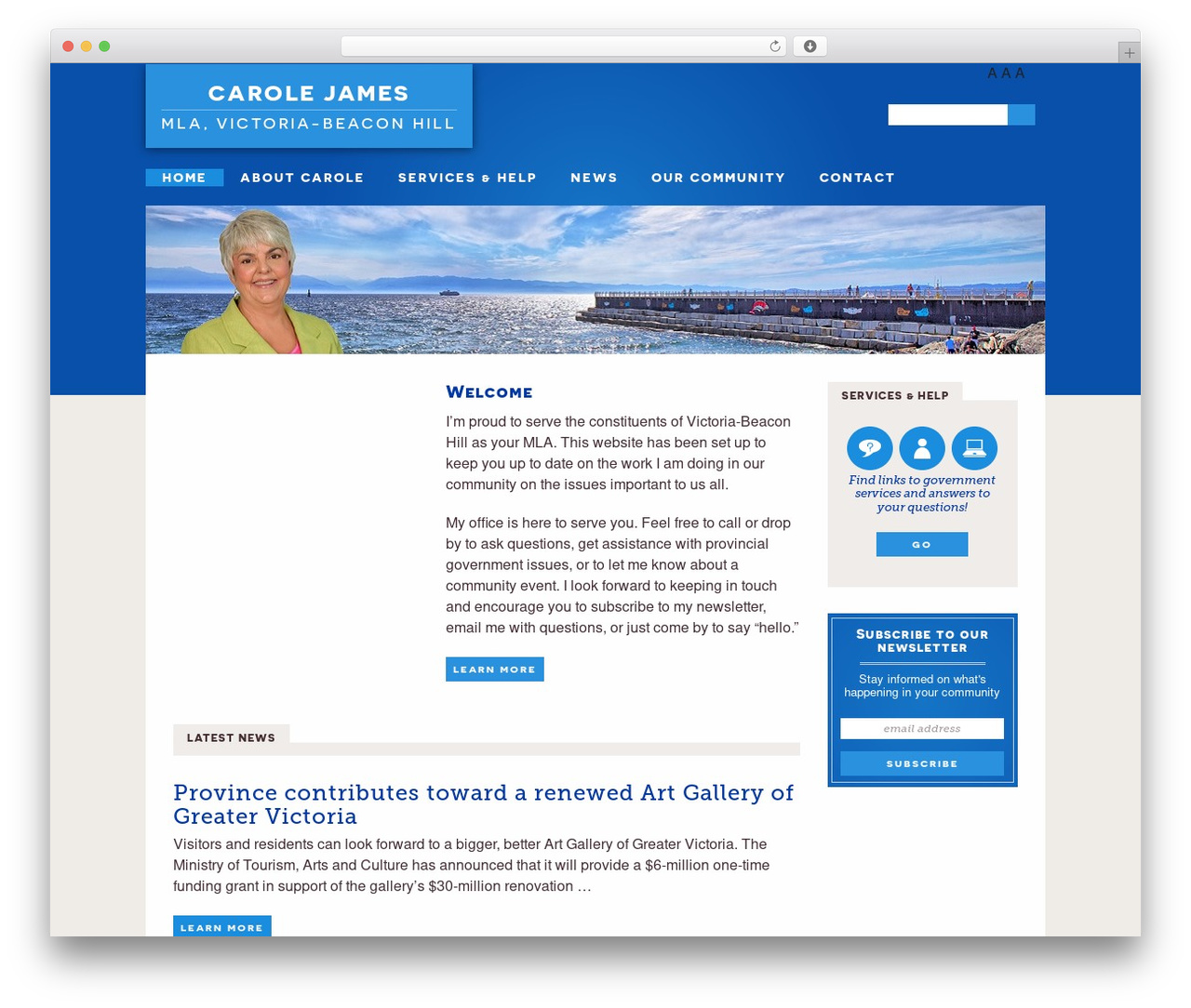 MLA Template Theme WordPress website theme - carolejamesmla.ca MLA Template Theme WordPress website theme - carolejamesmla.ca