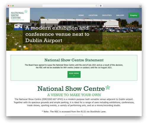 NSC WordPress theme - nationalshowcentre.ie