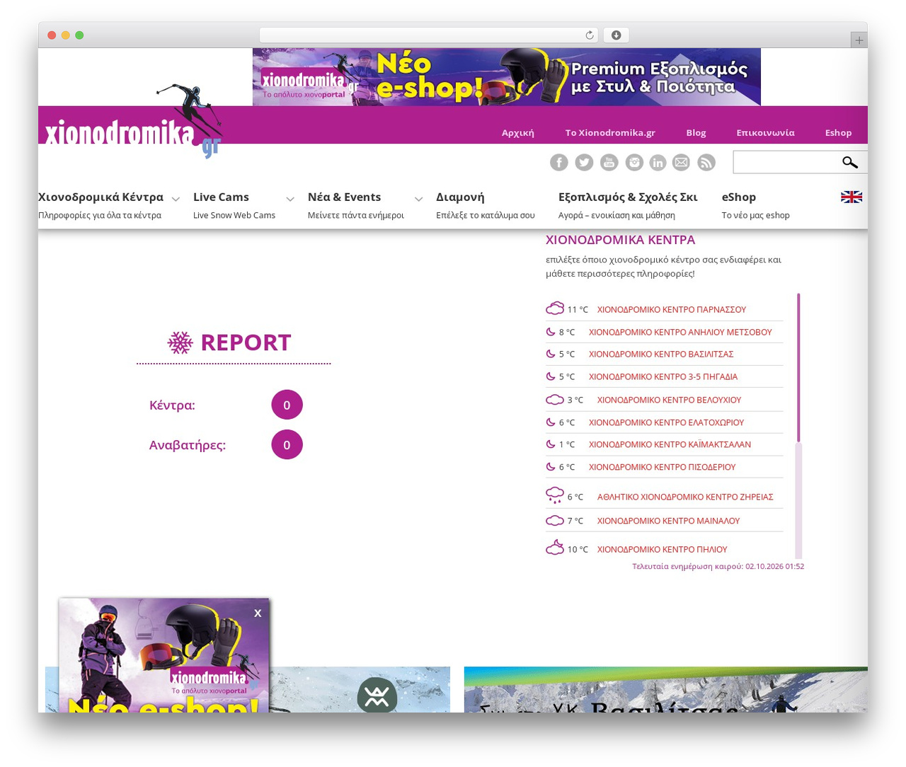 WordPress theme NetStar - xionodromika.gr
