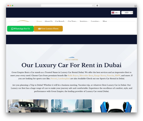 WordPress theme Remons - greatempirerentacar.com