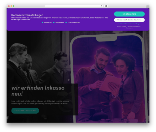 WordPress theme Troy - www.troy-bleiben.de