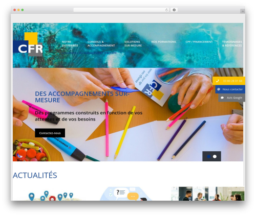 WordPress website theme cherry - formation-cfr.fr