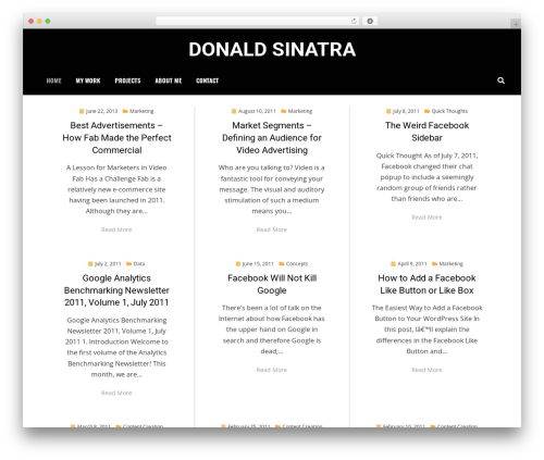 Anther WordPress movie theme - donaldsinatra.com