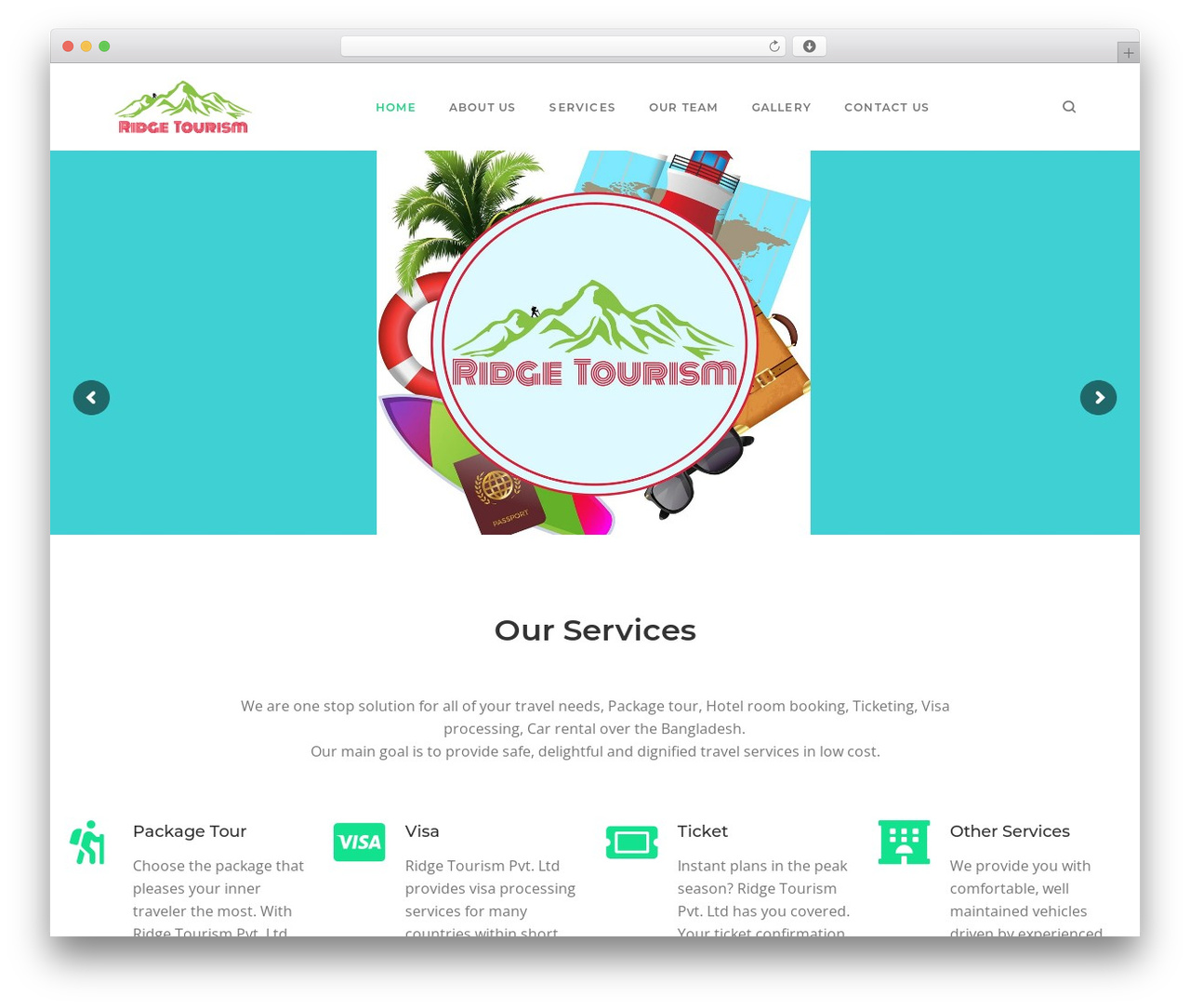 Bryte theme WordPress - ridgetourism.com