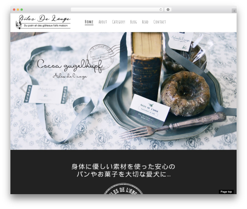 Concept WordPress theme - ailes-de-lange.net