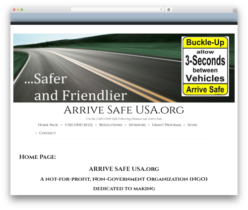 Equable Lite theme WordPress - arrivesafeusa.org