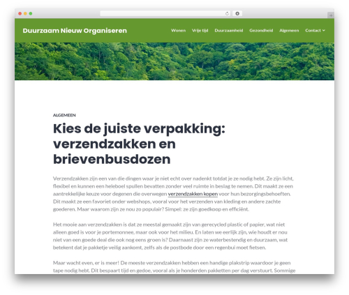 Stackable WordPress blog theme - duurzaamnieuworganiseren.nl