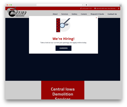 Theme WordPress Pro - decarlodemolition.com