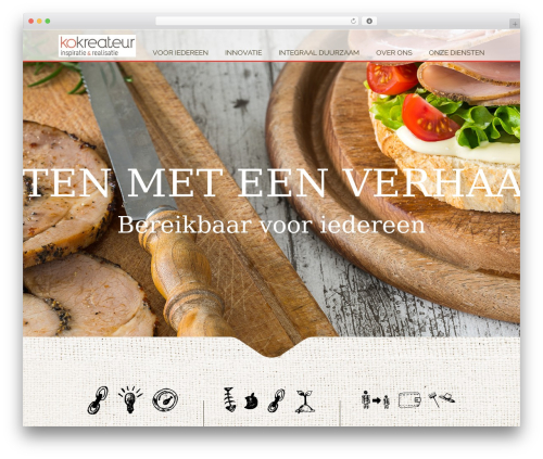 WordPress website template Bridge - kokreateur.nl