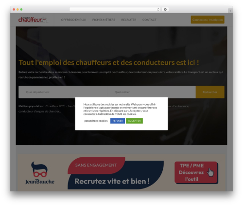 Wp private message WordPress plugin - emploi-chauffeur.fr