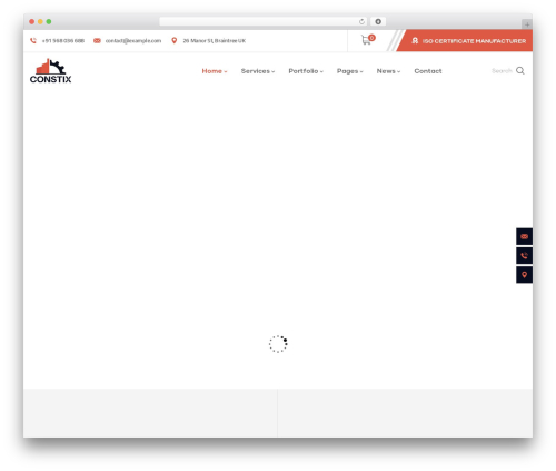 Constix WordPress theme - gaviaspreview.com/wp/constix