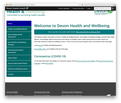 Dcc accessibility WordPress plugin - devonhealthandwellbeing.org.uk