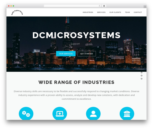 dcm WordPress page theme - dcmicrosystems.com
