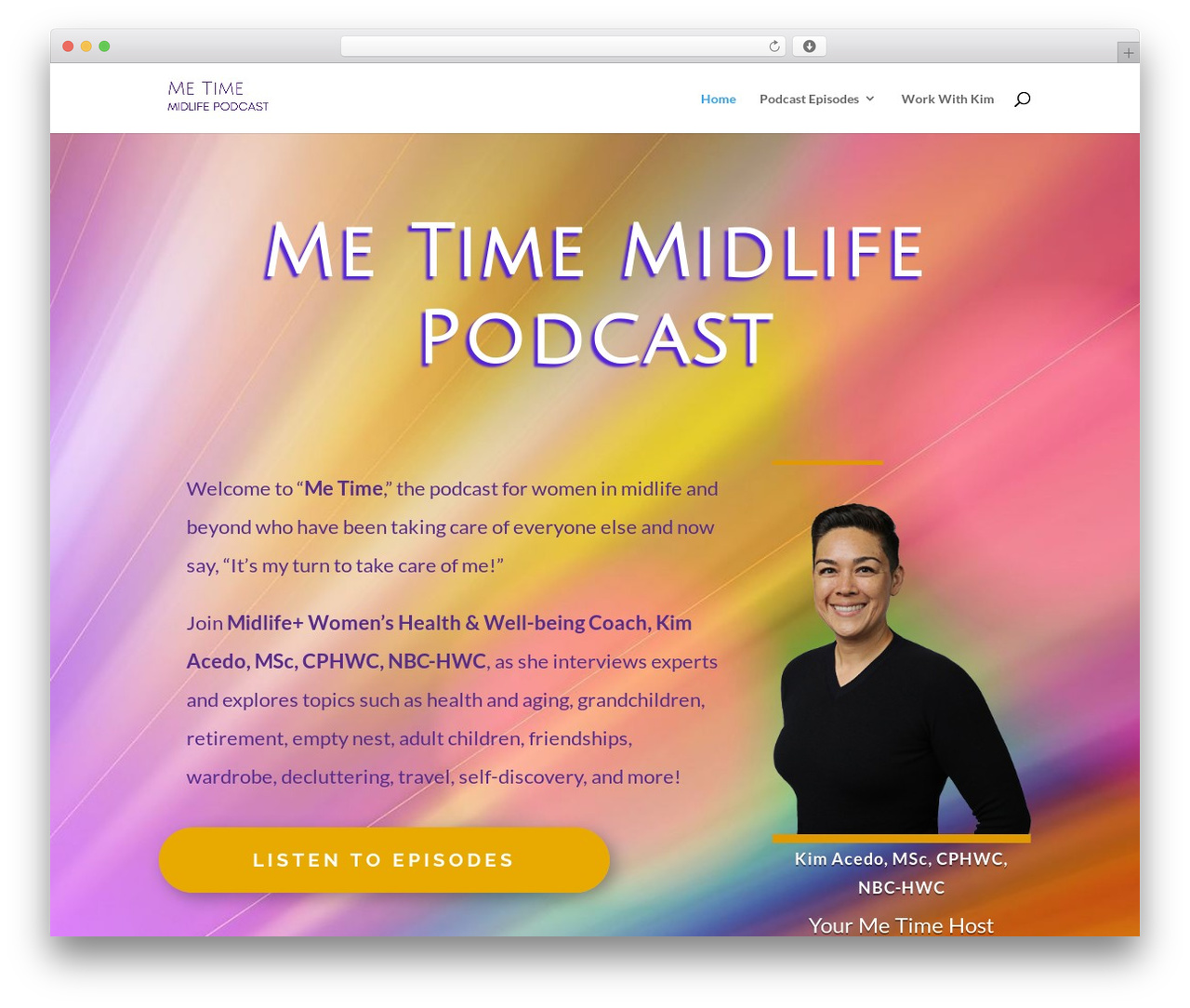 Divi WordPress theme - metimemidlifepodcast.com