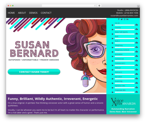 Genesis WordPress theme - susanbernardvo.com