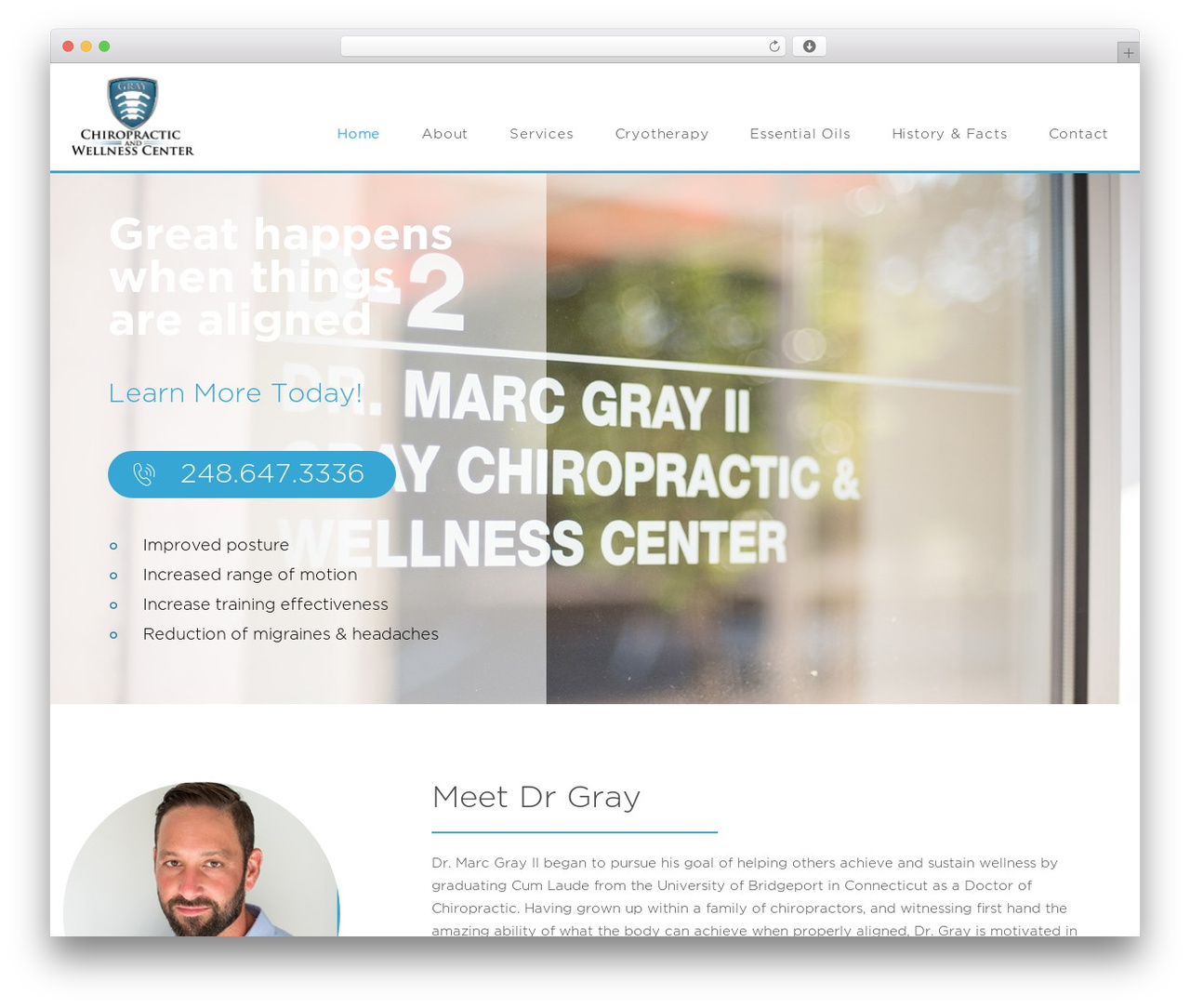 Gray WP theme - graysportschiro.com Gray WP theme - graysportschiro.com