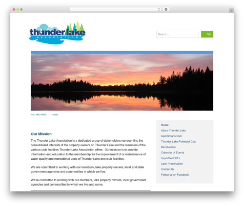Theme WordPress Cornerstone - thunderlake.org