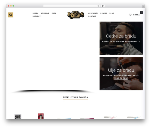 Urus WordPress store theme - www.barbers.rs