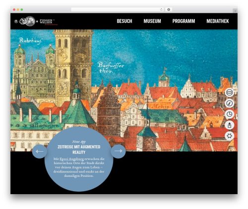 Verso WordPress theme - fugger-und-welser-museum.de