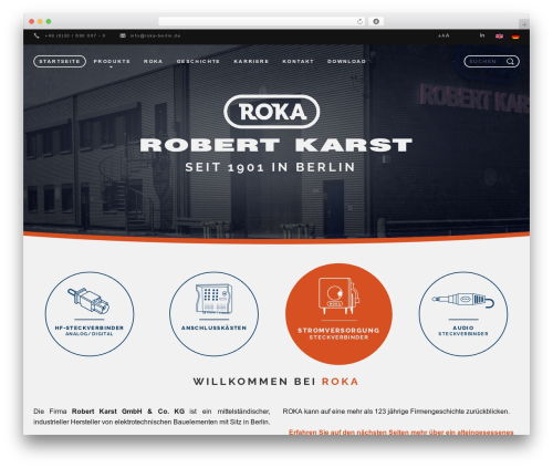 WordPress theme Bitskin - roka-berlin.de