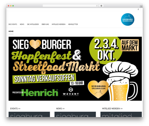 WordPress theme Blaszok - siegburg-erleben.com