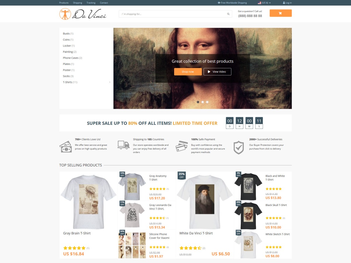 WordPress theme Davinci 2