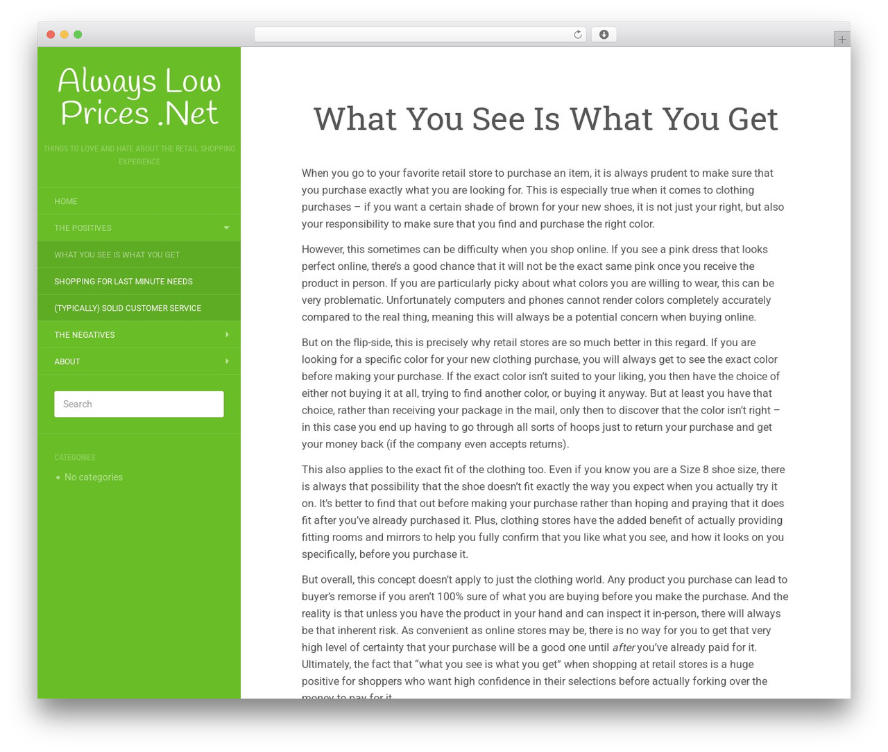 WordPress theme Flat - alwayslowprices.net
