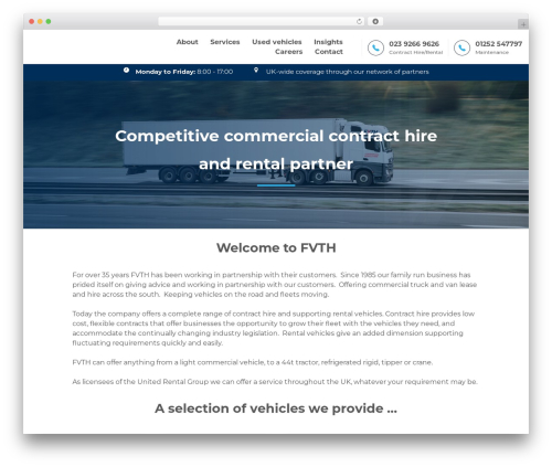 WordPress theme FVTH - fvth.co.uk