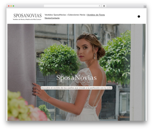 WordPress theme Ona - sposanovias.es
