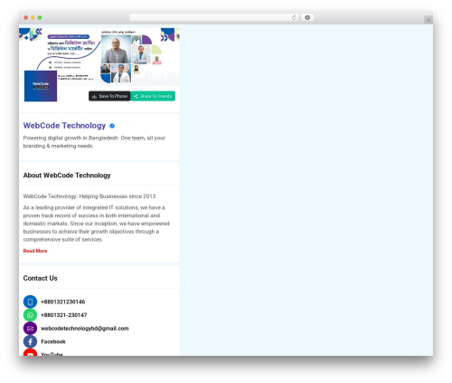 WordPress theme QR Code - qrcode.webcodetechnologybd.com