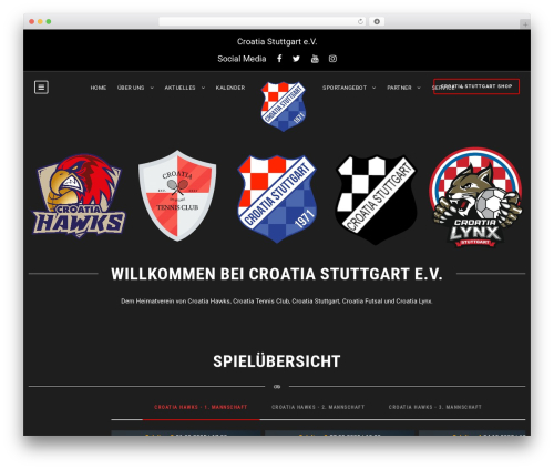 BigSlam WordPress website theme - croatia-stuttgart.de