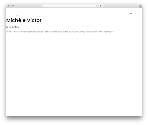 Caster WordPress theme - michele-victor.com