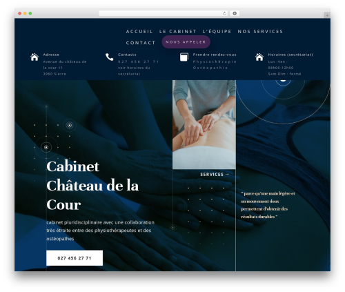 Divi WordPress website theme - cabinetchateaudelacour.ch