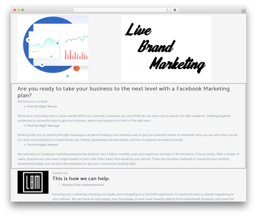 Eleto WordPress theme - livebrandmarketing.com Eleto WordPress theme - livebrandmarketing.com