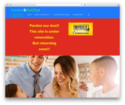 Extra WordPress theme - careerandfamily.org
