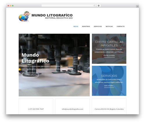Genesis WordPress theme - mundolitografico.com
