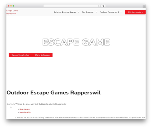 Quickcal WordPress plugin - escapegame.ch