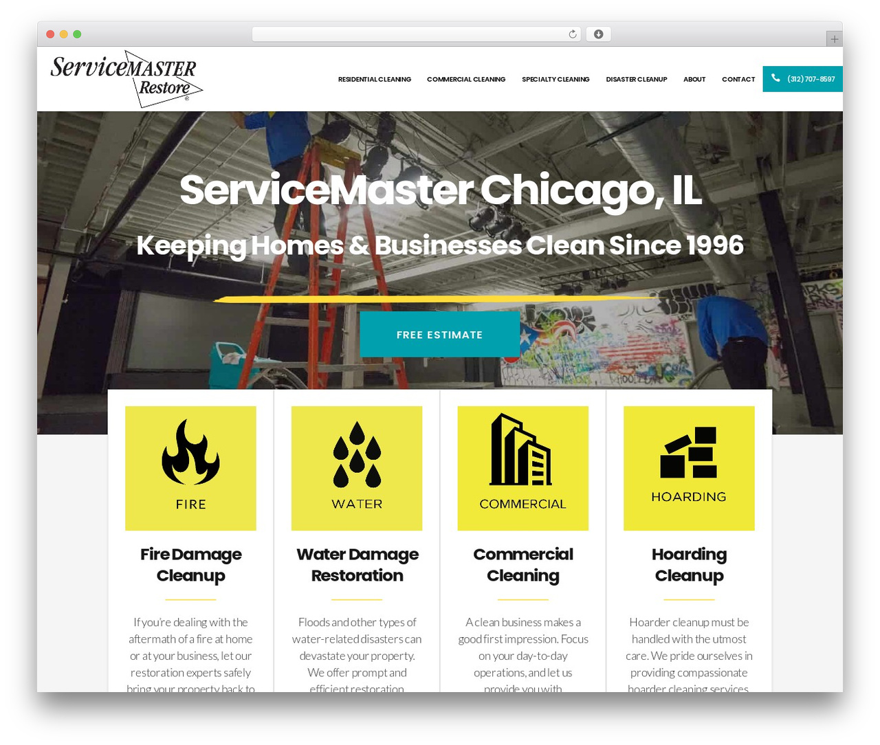 ServiceMaster WordPress theme - servicemasteroflakeshore.com