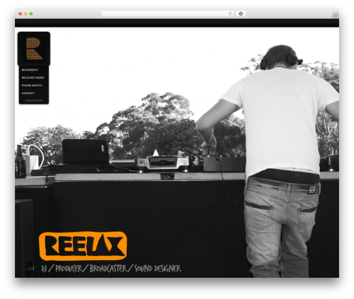 Sideways WordPress theme - djreelax.com