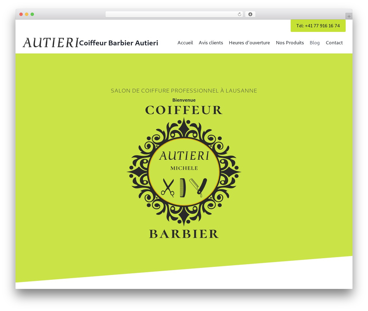 Theme WordPress Support Web - coiffeurautieri.ch
