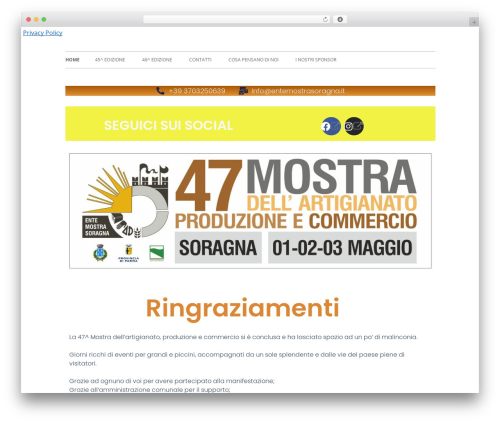 Tiny Framework free WP theme - entemostrasoragna.it Tiny Framework free WP theme - entemostrasoragna.it