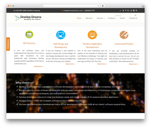 Popup contact form (popup-contact-form) free WordPress plugin - developdreamz.com
