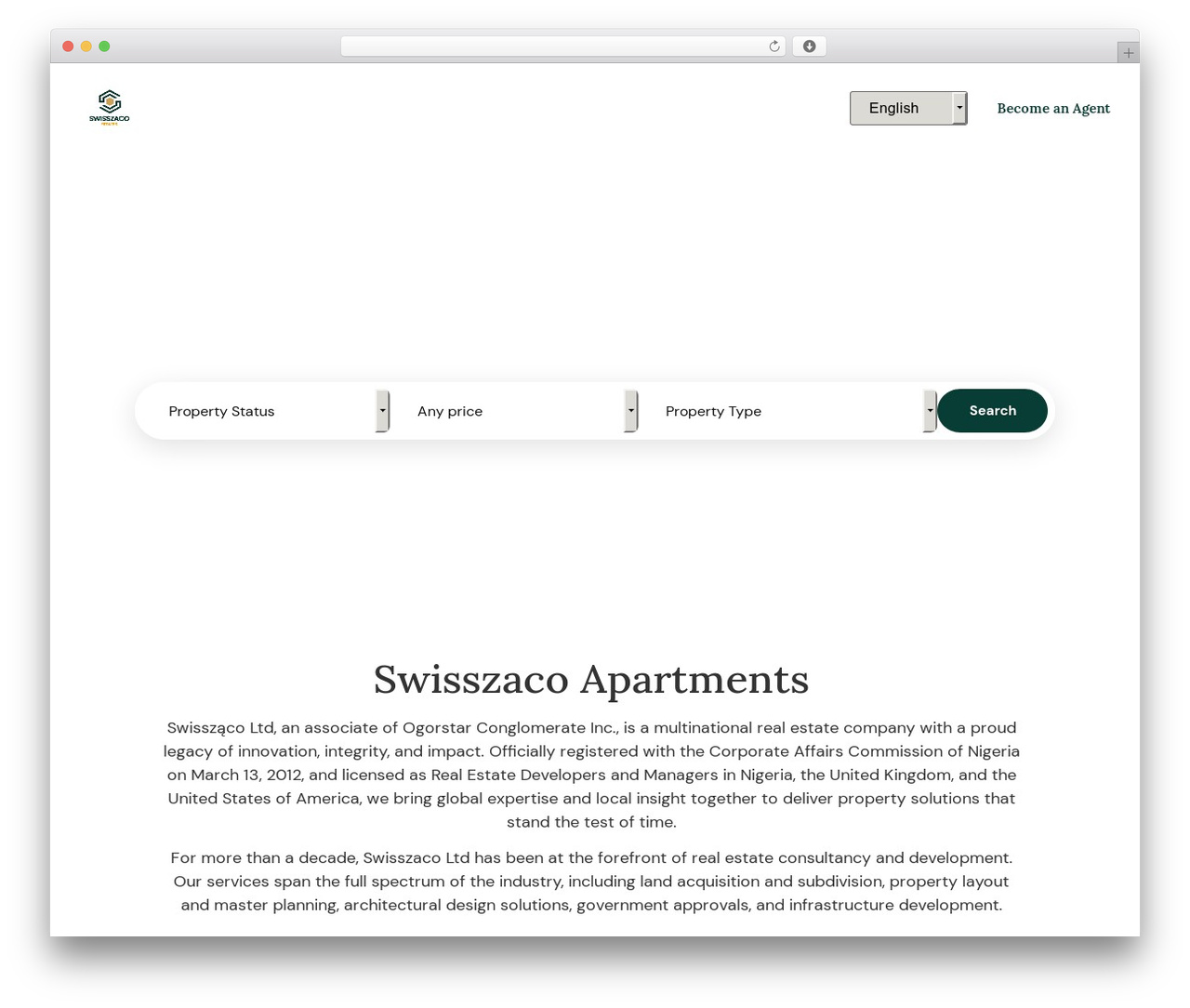 WordPress theme Hello Elementor - swisszacoappartments.com