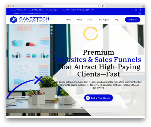 WordPress theme Ippsum - saneztech.com