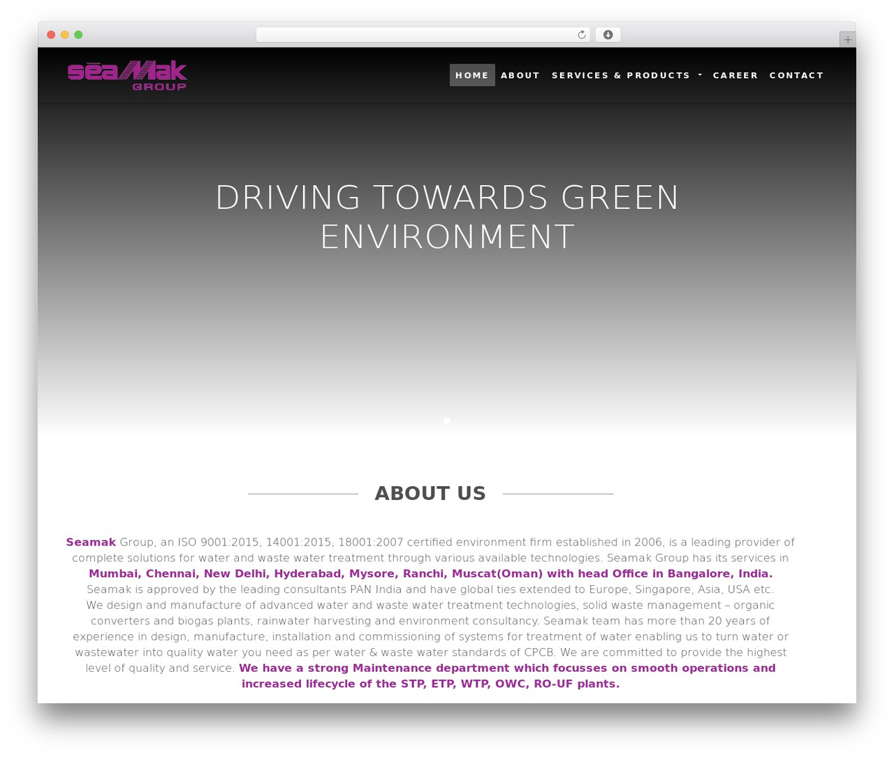 WordPress theme MDBootstrap4 - seamak.com