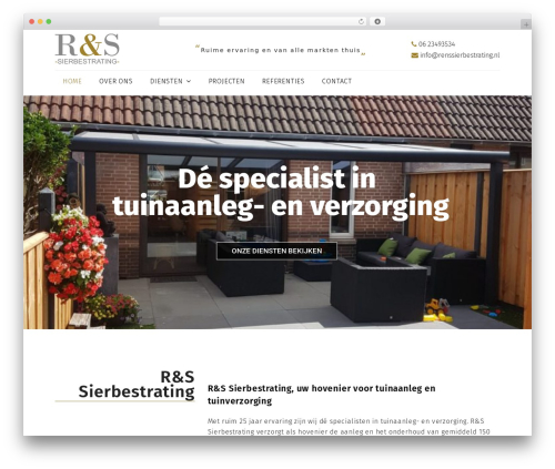 WordPress theme Total - renssierbestrating.nl